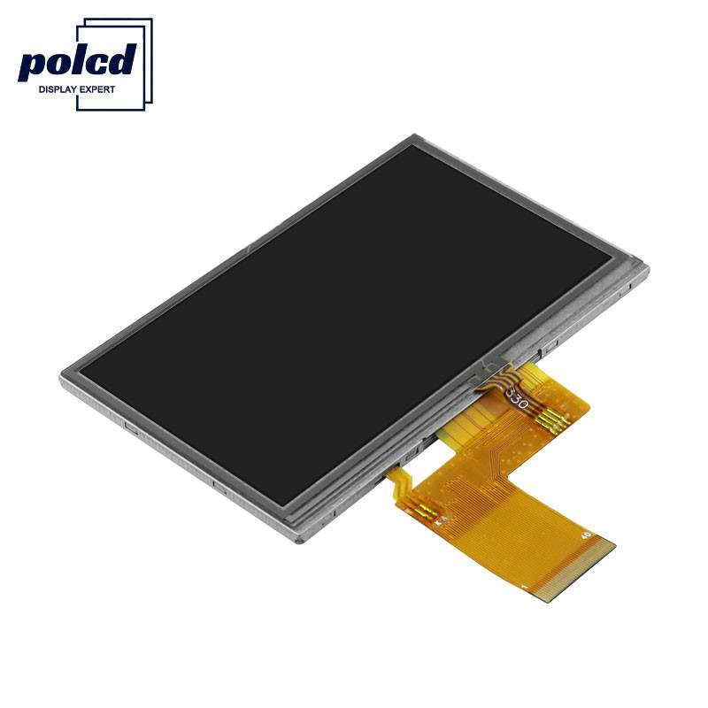 Polcd RGB 24 Bit 4.3 Inch Tft Lcd Display 480x272 Layar Sentuh Industri