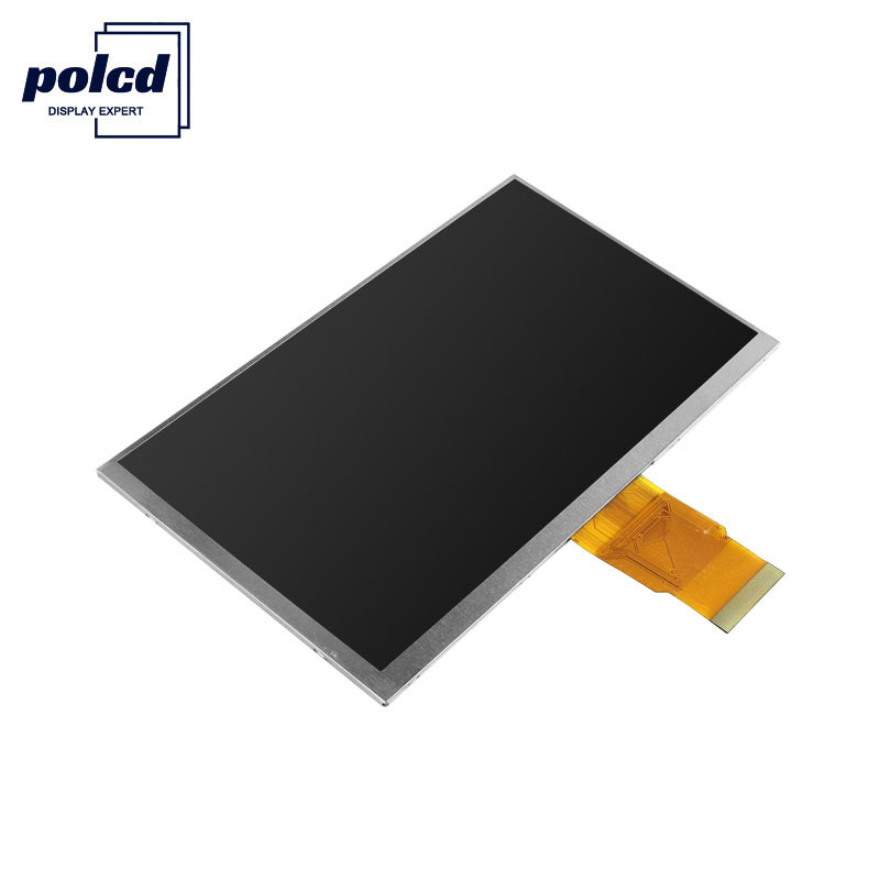 Polcd 300cd/M 7 Inch 800x480 RGB 24 Bit Layar LCD Kecerahan Tinggi Industri