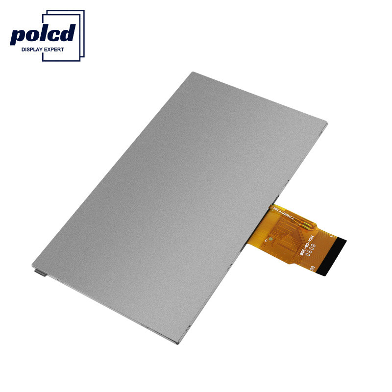 Polcd 300cd/M 7 Inch 800x480 RGB 24 Bit Layar LCD Kecerahan Tinggi Industri
