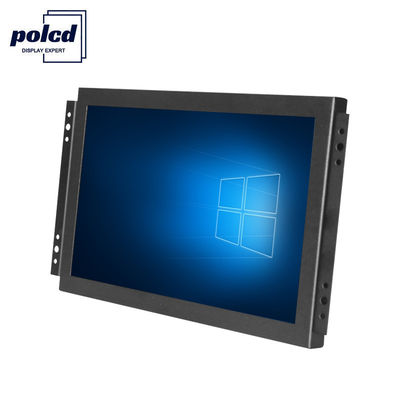 Layar LCD TFT Polcd Monitor Layar Sentuh Industri 10,1 Inci Kecerahan Tinggi IP65 Hitam