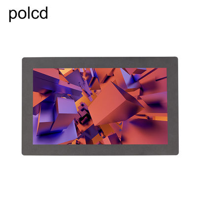 IPS FHD 1920*1080 Monitor LCD Industri Bingkai Logam Terpasang di Dinding