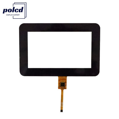 IIC Polcd Lcd Touch Panel Custom 4.3 Inch Square Sensitivitas Tinggi G+G Ctp