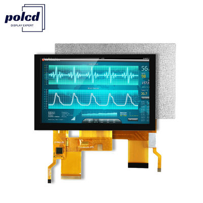 800x480 Resolusi LCD Tft Display Panel RGB Color St7262 Capacitive Touch Panel