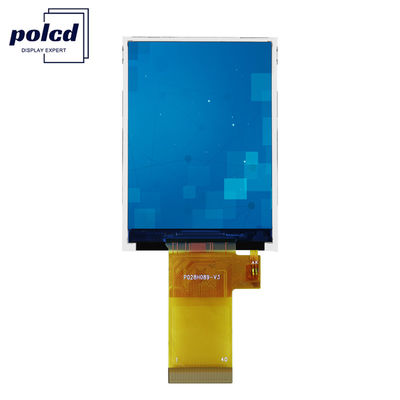 Polcd Resolusi Tinggi 480x640 TFT Modul LCD 2,8 Inci Dengan Antarmuka SPI RGB CTP