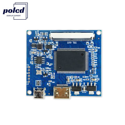 VGA Polcd Universal LCD Controller Board Disesuaikan TTL RGB 40 Pin 50 Pin FPC