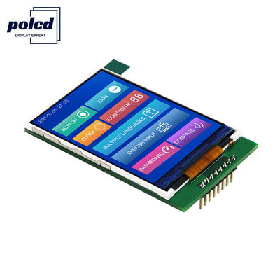 Polcd 4 Wire SPI Tft Lcd 2.4 Inch 240X320 Lcd layar sentuh dengan papan PCB