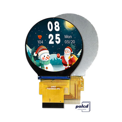 Polcd 2,1 inci 480x480 Panel layar lingkaran kecil SPI antarmuka RGB Lingkaran TFT LCD