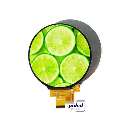 Polcd 4' 'LCD Modul 720*720 ST7703 IPS 300 Kecerahan MIPI Lingkaran 4 inci Round TFT Display Panel