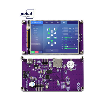 Polcd 3.5 Inch Serial Port Instruction Command Screen LCD Modul TFT Tampilan HMI Layar sentuh