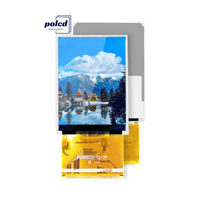 Layar TFT HD Polcd RoHS 2,8 Inci 8080 MCU Layar Lcd 16 Bit Tft