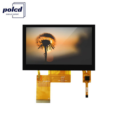 Polcd ST7262E43 Layar Tft Lcd 4,3 Inci 280 Nit Panel Sentuh LCD 800X480