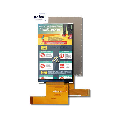 Polcd 4,3 inci TFT LCD Resolusi Tinggi 480x800 RGB antarmuka IPS Vertikal Screen 4,3 