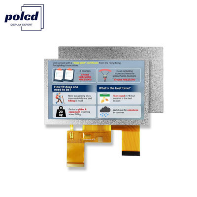 Polcd 5 Inch TFT Display 800x480 RGB 24 Bit interface IPS Full View Angle Modul LCD Kontras Tinggi