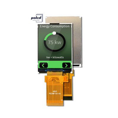 Polcd Full Color LCD Display Transflektif 2,4 inci TFT SPI MCU 20 pin Qvga 240x320 TFT LCD