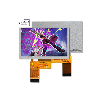 Polcd 5 Inch TFT LCD 800x480 500nits Kecerahan RGB 24bit Interface IPS Screen Module