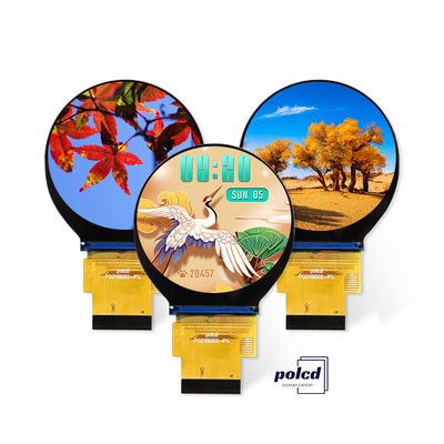 Polcd Custom 2.1 Inch IPS TFT Round LCD Display Module dengan SPI RGB Interface