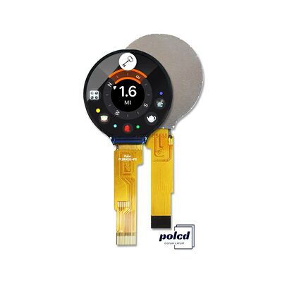 Polcd 1.28 Inch IPS LCD Sirkular 240xRGBx240 Resolusi Modul LCD TFT Disesuaikan untuk Jam Pintar