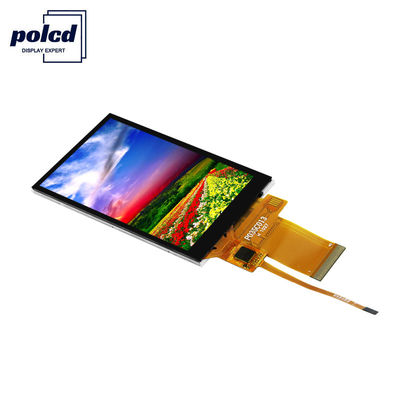 Polcd 450 Kecerahan Tft Kapasitif 8080 MCU Layar Sentuh Lcd 3,5 Inci Tft