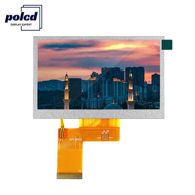 Polcd 24 Bit RGB Lcd 4.3 Inci 800x480 Layar LCD TFT 53.86mm Industri