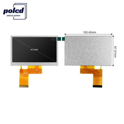 Polcd ST7262E43 Layar Sentuh Kapasitif 4,3 Inci 40 Pin Lcd 800x480 300 Nit