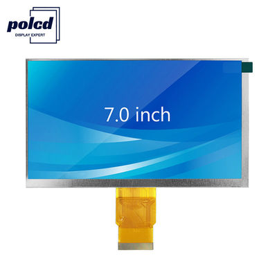 Polcd 300 Nit RoHS Layar 7 Inci Tft 153.84mm Layar Lcd Tft Jam 6